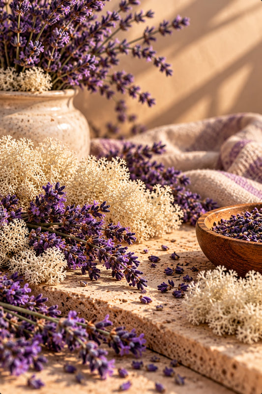 MUSCHIO BIANCO E LAVANDA